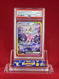 2025 Pokemon Prismatic Evolutions ESPEON EX Special Illustration Rare 155 PSA 10 - Image 1