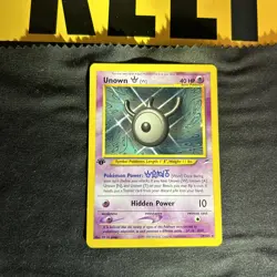 Pokemon 1st Edition Unown W #29/105 Non-Holo Rare - 2002 Neo Destiny - Image 1