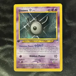Pokemon 1st Edition Unown W #29/105 Non-Holo Rare - 2002 Neo Destiny - Image 3