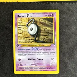 Unown G 27/105 Neo Destiny 1st Edition Rare Pokemon card Nm Vintage - Image 1
