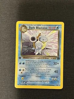 1st Edition Dark Blastoise Holo Rare Team Rocket 3/82 Pokemon TCG - Image 1