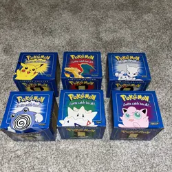 BURGER KING POKEMON 23K GOLD CARD BLUE BOX COMPLETE SET OF 6 SEALED IN BAGS 1999 - Image 1