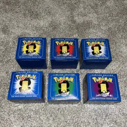 BURGER KING POKEMON 23K GOLD CARD BLUE BOX COMPLETE SET OF 6 SEALED IN BAGS 1999 - Image 2