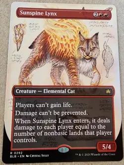 Sunspine Lynx - #292 Regular - (Borderless) Bloomburrow - Mtg - Image 1