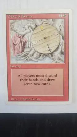 Magic the Gathering Wheel of Fortune Revised Edition LP Clean Condition - Image 1