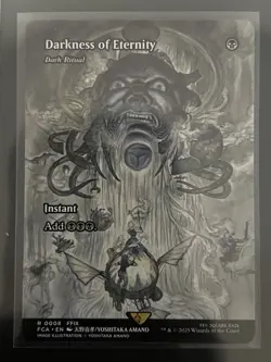 DARKNESS OF ETERNITY (Dark Ritual) MTG NM-M Final Fantasy FCA Rare Magic - Image 1