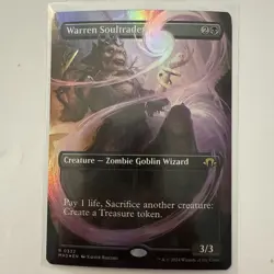 Warren Soultrader 0332 - Foil Borderless Modern Horizons 3 Magic The Gathering - Image 1