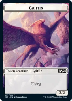 4x Griffin Token (003/018) MTG Core Set 2021 (M21) NM Magic Regular - Image 1