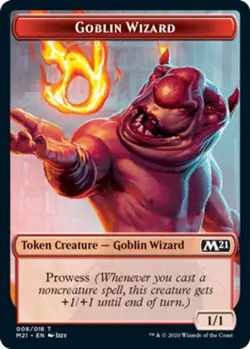 4x Goblin Wizard Token (008/018) MTG Core Set 2021 (M21) NM Magic Regular - Image 1