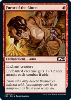 4x Furor of the Bitten MTG Core Set 2021 (M21) NM Magic Regular - Image 1