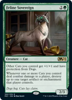 1x Feline Sovereign (180/274) MTG Core Set 2021 (M21) NM Magic Regular - Image 1