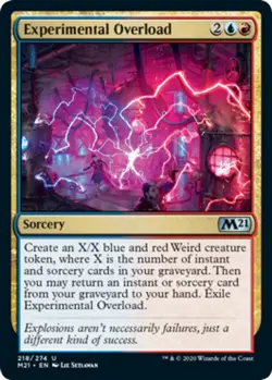 4x Experimental Overload MTG Core Set 2021 (M21) NM Magic Regular - Image 1