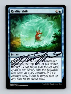 Signed Howard Lyon MTG Magic the Gathering Reality Shift (46/189) Fate Reforged - Image 1