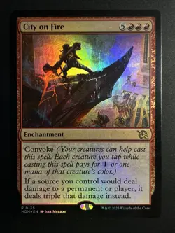 City on Fire - MTG - March of the Machine - Foil - 0135 - Image 1