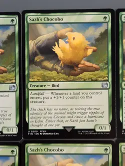 Lot of 6x Sazh's Chocobo U0200 Non Foil Final Fantasy MTG. NM. Never Played - Image 3