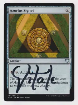 Signed Azorius Signet HP Commander 2018 Artist Raoul Vitale MTG Magic Artifact! - Image 1