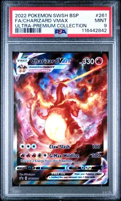2022 Pokemon BSP FA Charizard VMAX Ultra Premium Collection #261 MINT PSA 9 - Image 1