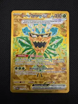 Pokemon TCG S&V Twilight Masquerade Teal Mask Ogerpon ex 221 Hyper Rare - Image 1
