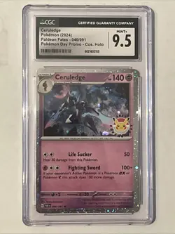 Ceruledge 040/091 (Pokemon 2024) CGC 9.5 - Pokemon Day Promo Paldean Fates - Image 1