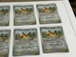 Eevee Pokemon Day 2025 Reverse Cosmos Holo 074/131 Lot Of 6 Cards NM - Image 3