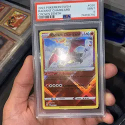 PSA 9 Mint 2023 Pokemon SWSH Crown Zenith Radiant Charizard #020/159 - Image 1
