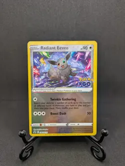 2022 Pokemon GO Black Star Promo Radiant Eevee #SWSH230 NM-M - Image 1