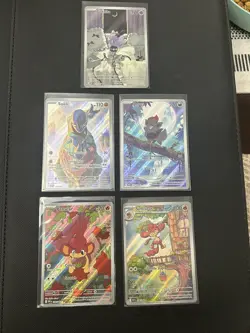 Pokemon TCG White Flare Full Art Illustration Rare Bulk 5 Cards MINT - Image 1
