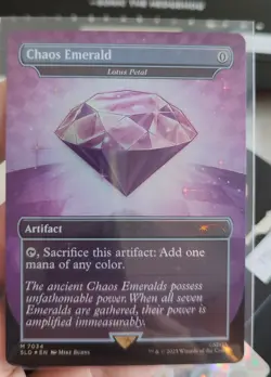 Chaos Emerald (7034) Purple - Foil Lotus Petal - Sonic Secret Lair - Magic MTG - Image 1