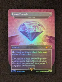 Chaos Emerald (7034) Purple - Foil Lotus Petal - Sonic Secret Lair - Magic MTG - Image 1