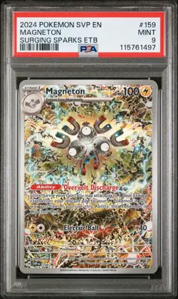 Magneton SVP 159 Black Star Promo Holo Card Surging Sparks, Pokemon TCG Psa9 - Image 1