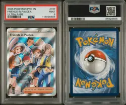 2025 Pokemon PRE EN Friends In Paldea Ultra Rare #137 PSA 9 - Image 1