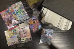 3 lbs Pokemon | 4 EX + Bulk Card Lot Commons Uncommon Rares Holo JPN + 3 packs - Image 2