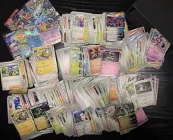 3 lbs Pokemon | 4 EX + Bulk Card Lot Commons Uncommon Rares Holo JPN + 3 packs - Image 5