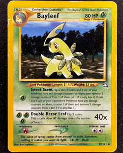 BAYLEEF 29/111 - Pokemon Card TCG - Neo Genesis - LP - Image 1