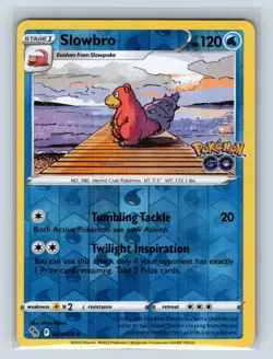 Slowbro 020/078 Reverse Holo Pokemon GO NM Pokemon TCG Card - Image 1