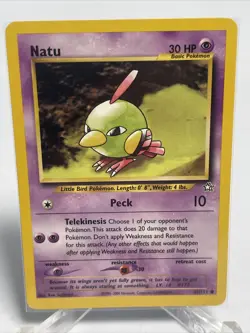 Natu 67/111 Neo Genesis - Common Pokemon Card - NM/Mint - Image 2