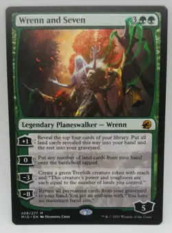MTG Wrenn and Seven Innistrad: Midnight Hunt 208/277 Regular Mythic - Image 1