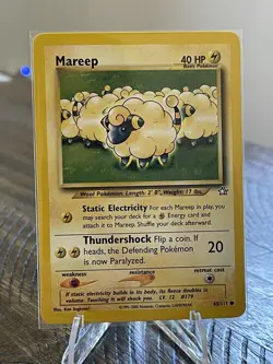 MAREEP - Neo Genesis Set - 65/111 - Common - Pokemon Card - Unlimited - NM - Image 1