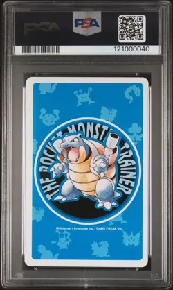 PSA 10 Growlithe Queen of Clubs Blue Playing Poker Card 1998 Japanese Pokemon - Image 2