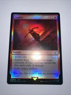 FOIL Suplex Sabin Figaro FFVI (MTG Final Fantasy) (Sorcery) - Image 1