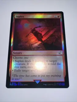 FOIL Suplex Sabin Figaro FFVI (MTG Final Fantasy) (Sorcery) - Image 2