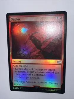 FOIL Suplex Sabin Figaro FFVI (MTG Final Fantasy) (Sorcery) - Image 3
