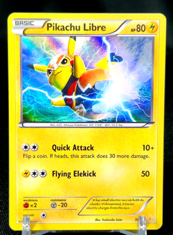 Pikachu Libre 30/30 Holo XY Trainer Kit: Pikachu Libre & Suicune Pokemon Card - Image 1