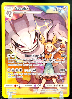 Steelix 247/236 Secret Rare Cosmic Eclipse Full Art Holo Pokemon Card - Image 1