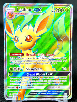 Leafeon GX 139/156 Full Art Sun & Moon Ultra Prism Pokemon Card - Image 1