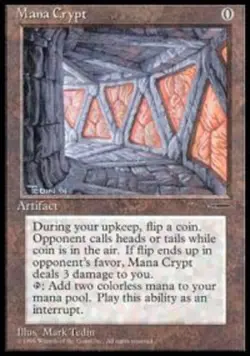 MTG Mana Crypt - Book Promos, Book & Media Promos, Damaged, English - Image 1