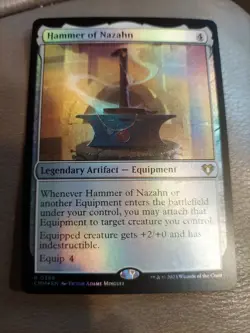Hammer of Nazahn Commander Masters Foil - Image 1
