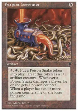 Serpent Generator Light Play, English Magic the Gathering MTG Chronicles - Image 1