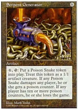 Serpent Generator Light Play, English Magic the Gathering MTG 5th Edition - Image 1