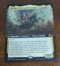 MTG Arthur, Marigold Knight Extended - Bloomburrow BLC - 0041 Mythic - Image 1